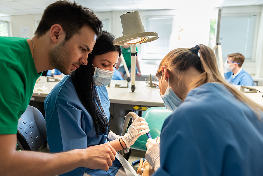 Zwei Tage Zahnmedizin mit Phantomkopf und Mikroskop